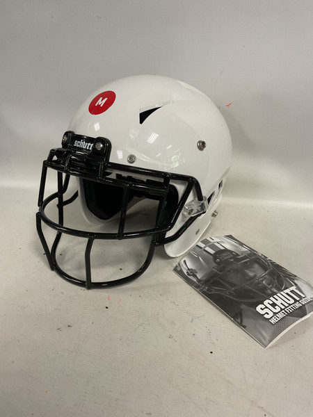 Used Riddell ADULT FOOTBALL HELMET FB Helmet White LG Used Riddell ADULT FOOTBALL HELMET FB Helmet White LG