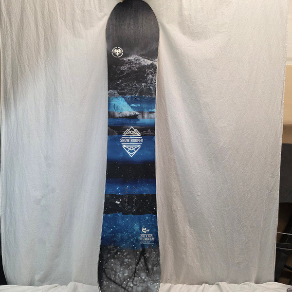 Used Burton SHERLOCK Mens Snowboard Only Black And Optic Yellow 160 cm