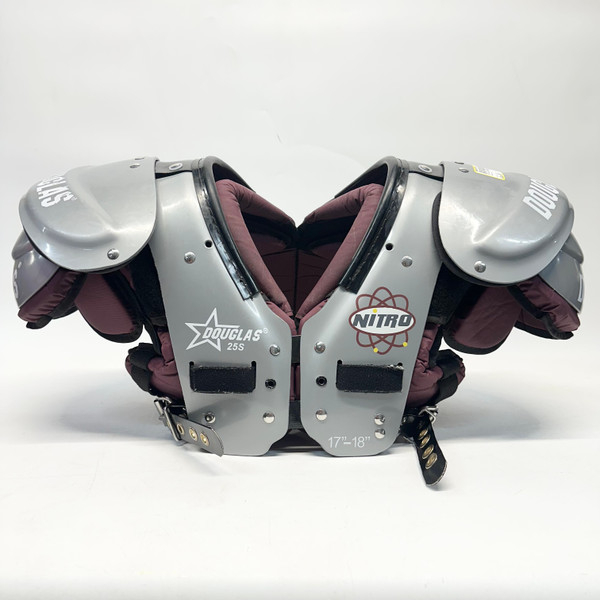 Used Douglas Q22-XS D2 FB Shoulder Pads Black Youth