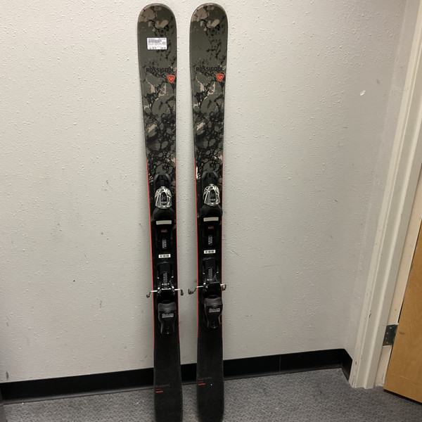 Used K2 IKONIC 84TI Mens Down Hill Ski/Binding Black And Orange 177 cm