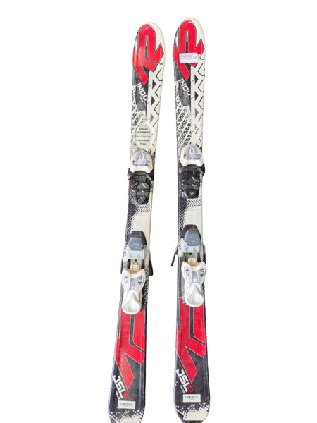 Used K2 INDY 124 CM Boys DH Ski/Binding Red 124 cm