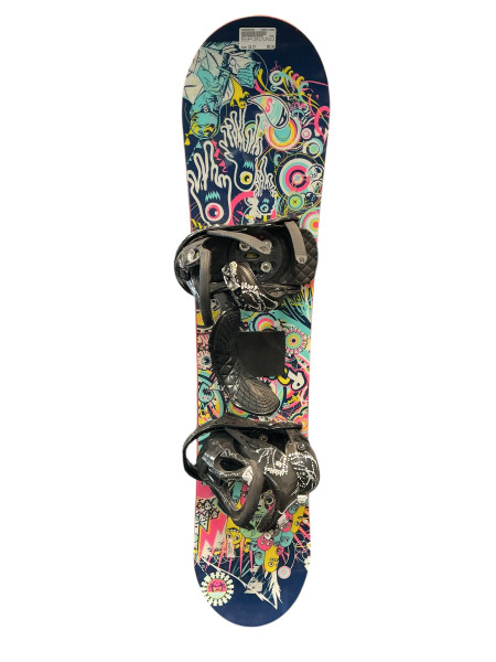 Used Burton CHOPPER 120 cm Snowboard w/ SM Burton Citizen Bindings