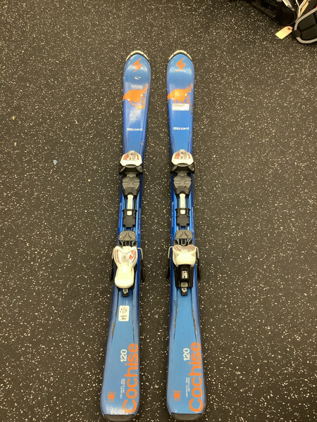 Used K2 JUVY JR TWIN TIPS Boys DH Ski/Binding Orange 129 cm