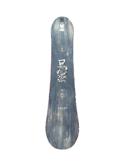 Used Burton DOMINANT Mens Snowboard Only Black 157 cm