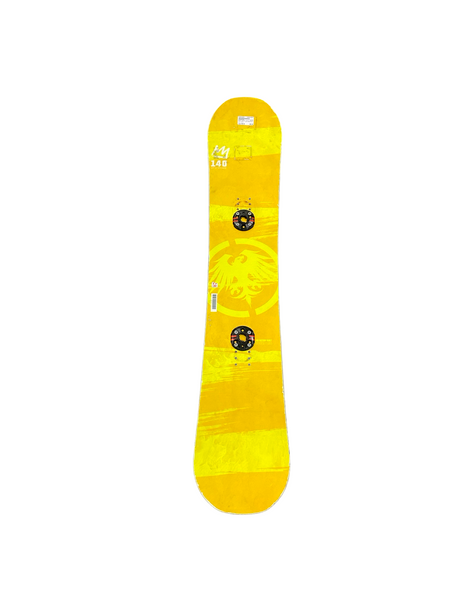 Used Burton LTR 100 Boys Snowboard Only Yellow 100 cm