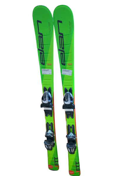 Used Elan FORMULA 130 Boys DH Ski/Binding White/Black/Red 130 cm