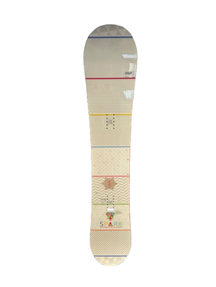 Used Salomon LARK Womens Snowboard Only White And Neon Pink 148 cm