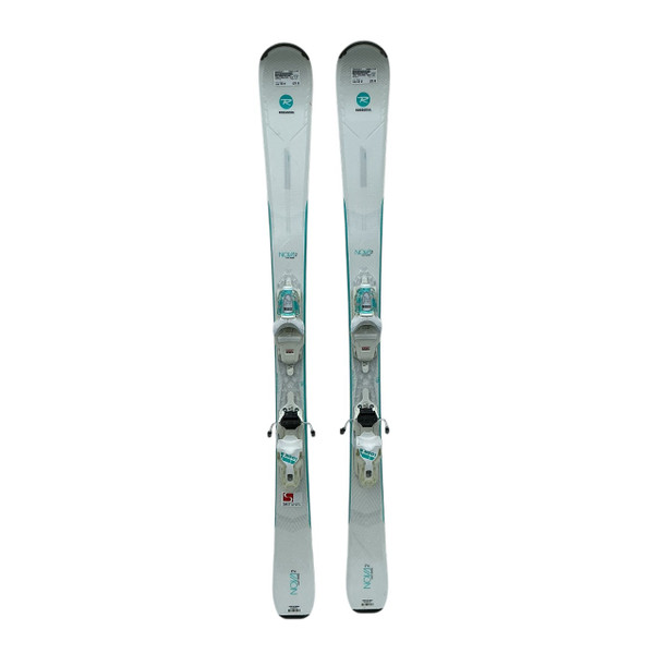 Used Rossignol EXP 84 VAS Womens Down Hill Ski/Binding Royal Blue
