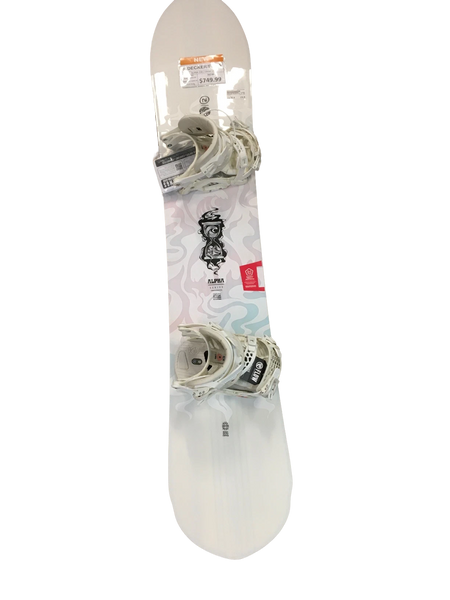 Used Nidecker MEGALIGHT Mens Board/Bindings White 161 cm