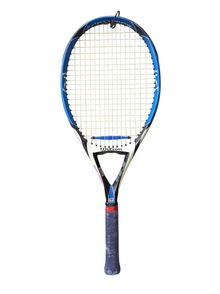 Used Wilson PROSTAFF TITANIUM 6.6 Adult Tennis Racquet Navy Blue 4