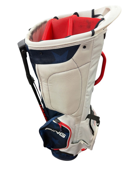 Used Ping HOOFER 14 Mens Stand Bag Black And Gold
