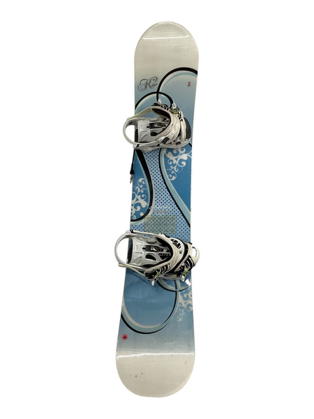 Used Morrow LOTUS 149cm Womens Snowboard w/ Heelside Bindings