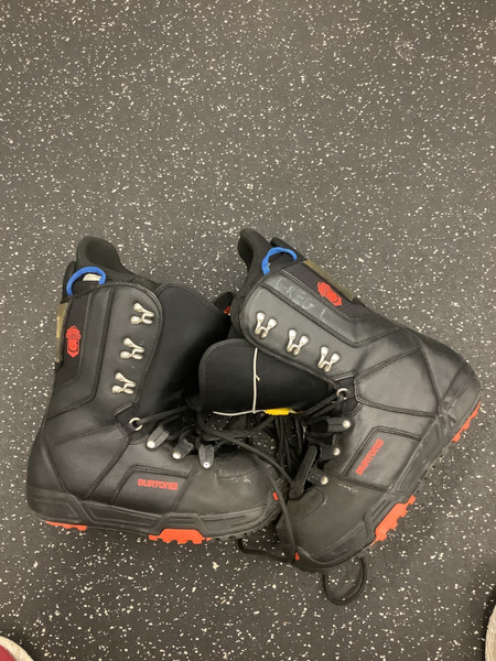 Used Burton AMBUSH Mens Snowboard Boots Green Senior 9