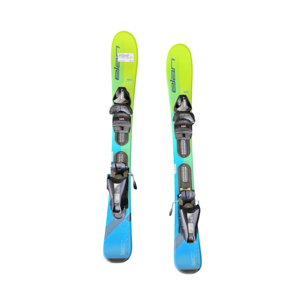 Used Rossignol TERRAIN Boys DH Ski/Binding Navy Blue And Yellow 116 cm