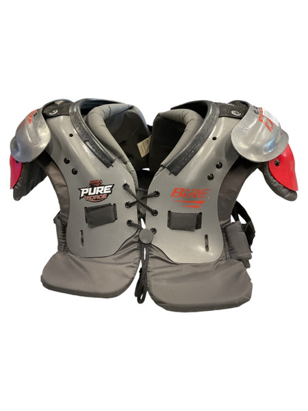 Used Riddell POWER Football Shoulder Pads Black MD 42-44
