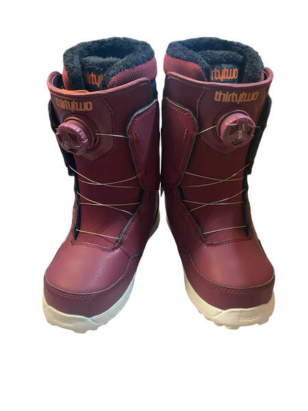 Used Salomon SCARLET BOA Womens Snowboard Boots Purple Senior 8.5