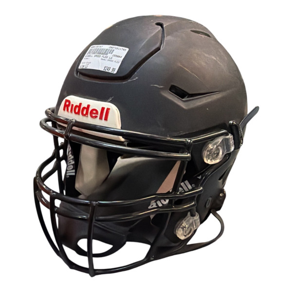 black dull football helmet Ohio State Buckeyes Alternate Authentic Speed a D3O fitment kit for an adjustable fit that provides additional protection Buy NFL Full-Size Helmets |