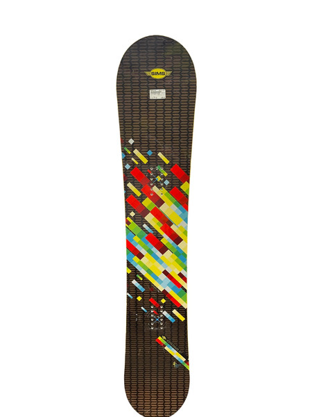 Used Burton SHERLOCK Mens Snowboard Only Black And Optic Yellow 160 cm