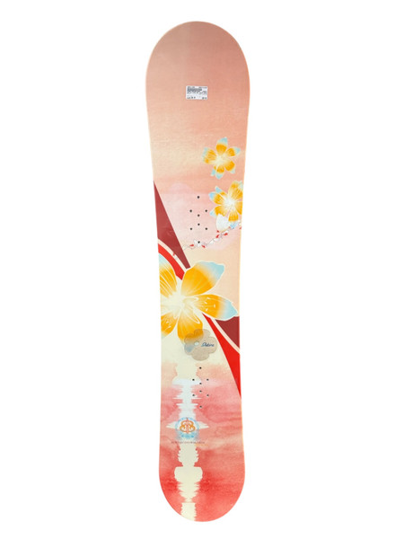 Used Salomon LARK Womens Snowboard Only White And Neon Pink 148 cm