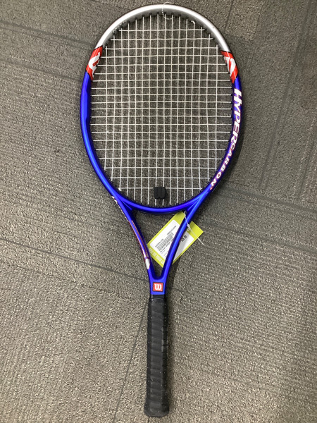 Used Wilson PROSTAFF TITANIUM 6.6 Adult Tennis Racquet Navy Blue 4