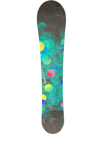 Used Burton CUSTOM Womens Snowboard Only Vegas Gold 151 cm