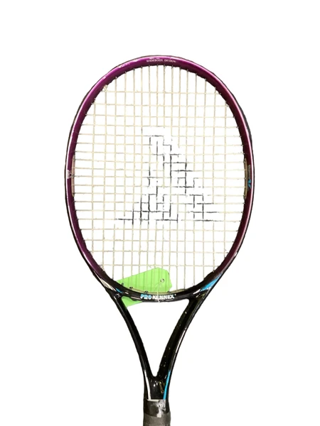 Used Pro Kennex CERAMIC SILVER ACE 90 Adult Tennis Racquet White