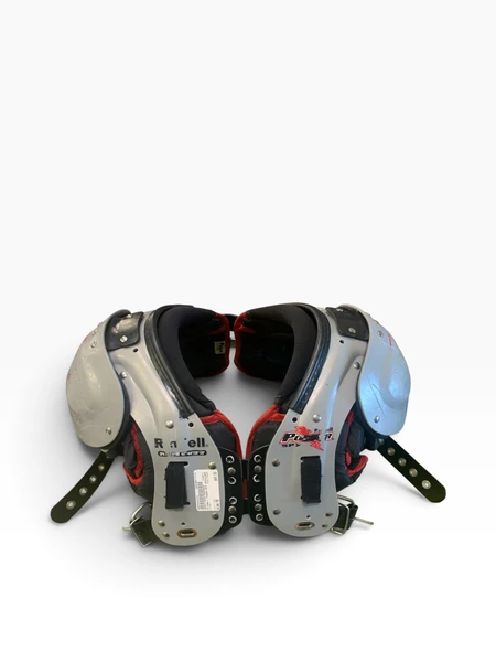Used Riddell KOMBINE SK FB Shoulder Pads Red MD