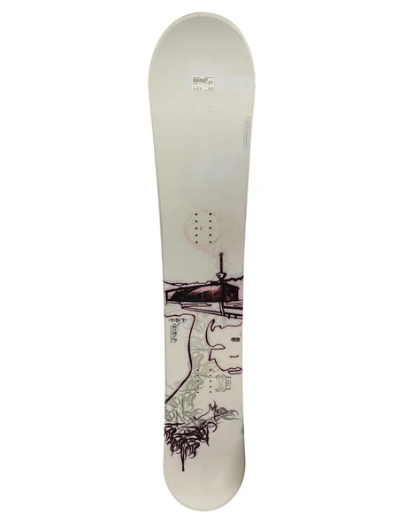 Used ATLANTIS SNOWBOARD Mens Snowboard Only Purple 154 cm
