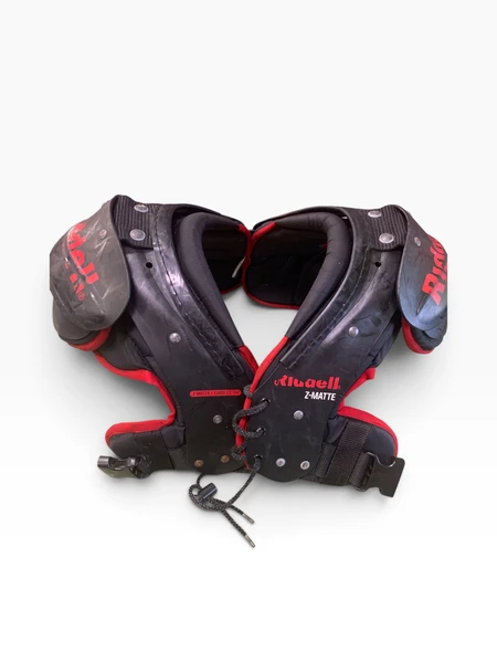 Used Riddell KOMBINE SK FB Shoulder Pads Red MD