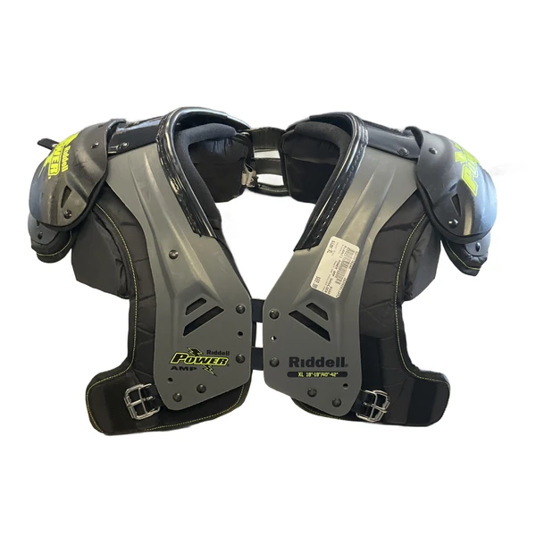 Used Riddell POWER JPX ADLT XS SHOULDER PADS FB Shoulder Pads Grey XS