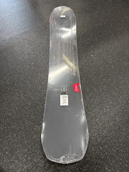 Used Burton SHERLOCK Mens Snowboard Only Black And Optic Yellow 160 cm