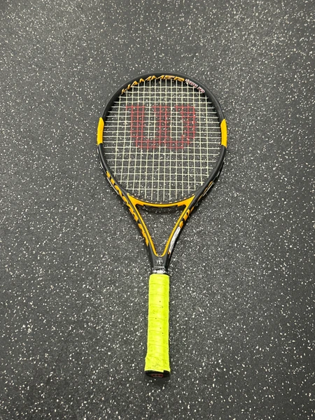 Used Wilson K FACTOR SIX.ONE Adult Tennis Racquet Red 4 1/4
