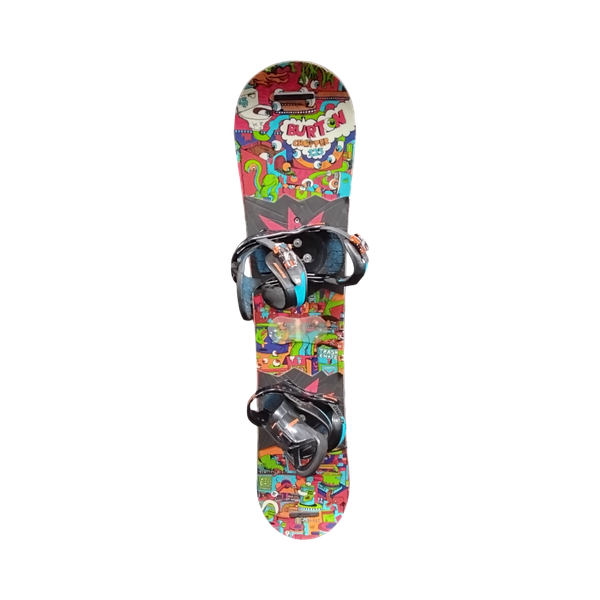 Used Burton CHOPPER 126 cm Snowboard w/ Freestyle Junior Bindings