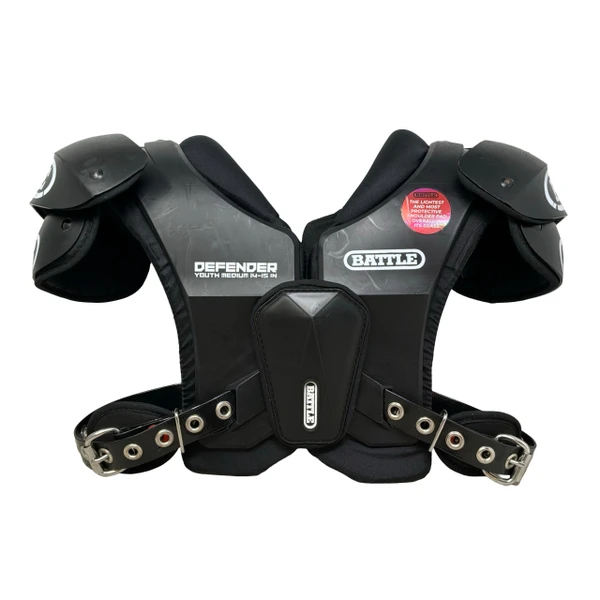 Used Riddell POWER SPX FB Shoulder Pads Grey LG