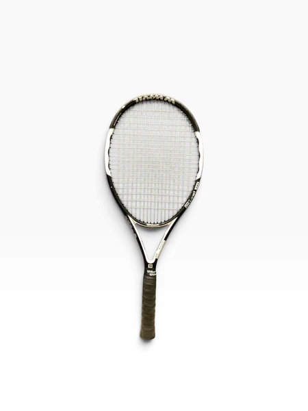 Used Wilson PROSTAFF TITANIUM 6.6 Adult Tennis Racquet Navy Blue 4