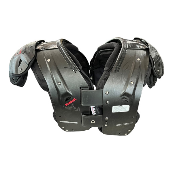 Used Riddell POWER SPK+ FB Shoulder Pads Black LG