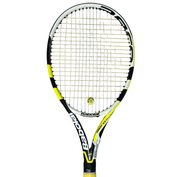 Used Babolat AERO PRO DRIVE Adult Tennis Racquet Yellow 4 3/8