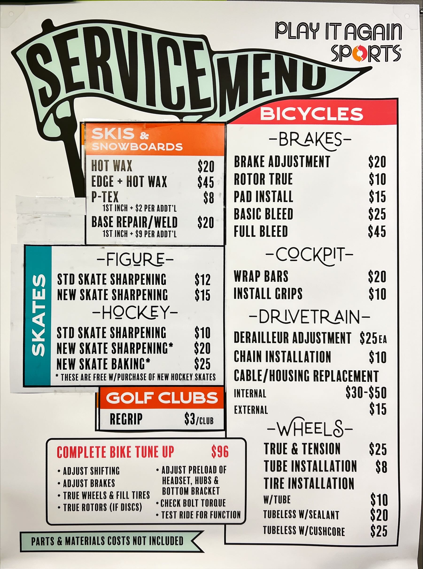 Service Menu