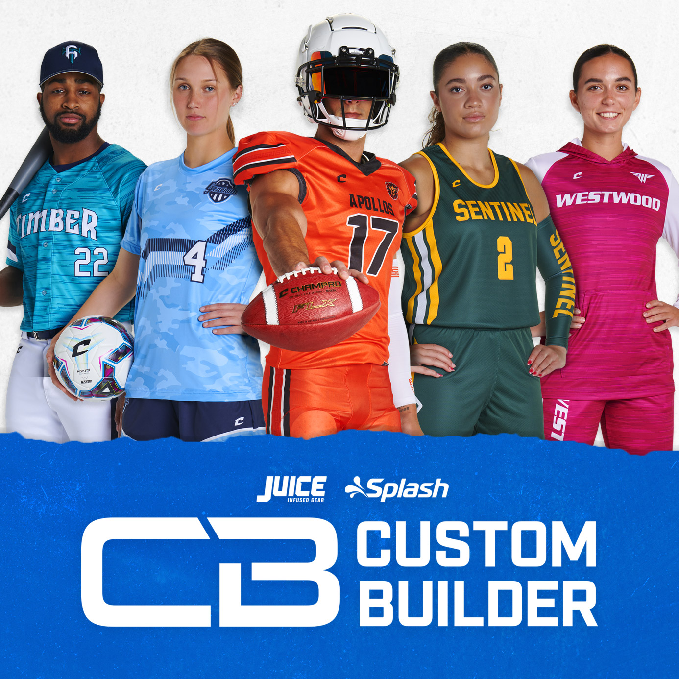 Custom uniforms and team apparel builder