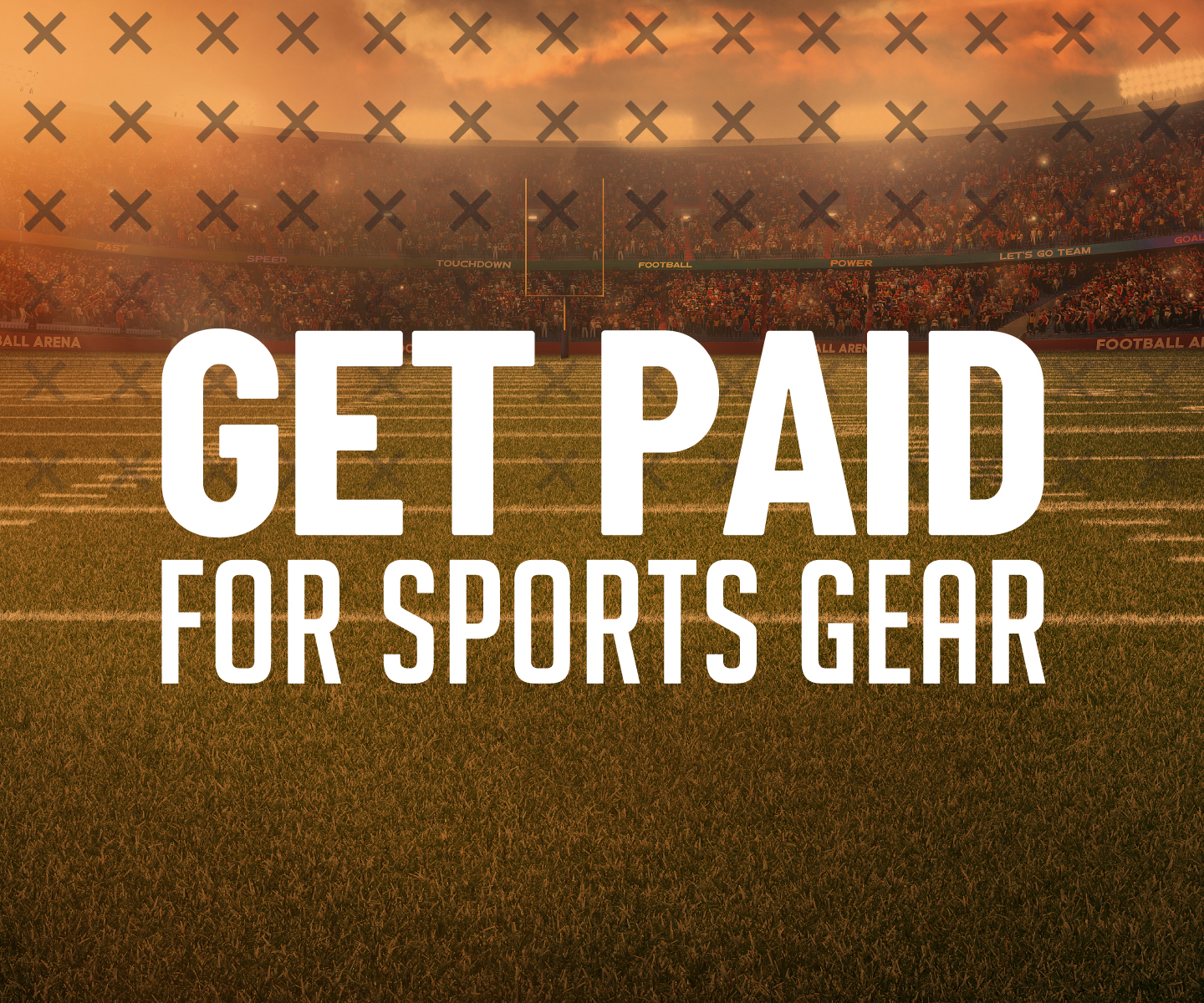 We buy all seasons of sports gear all of the time without an appointment needed