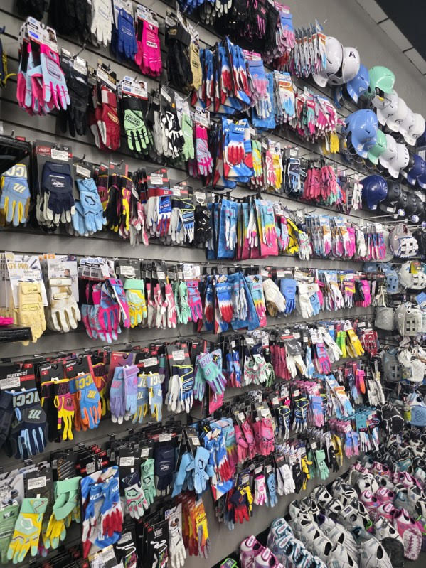 Batting Glove Wall