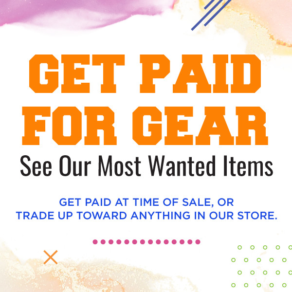 GET A SAME-DAY PAYDAY when you sell us lacrosse, softball, baseball, hockey or golf equipment!