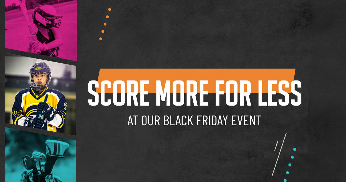 Black Friday Text on black background.