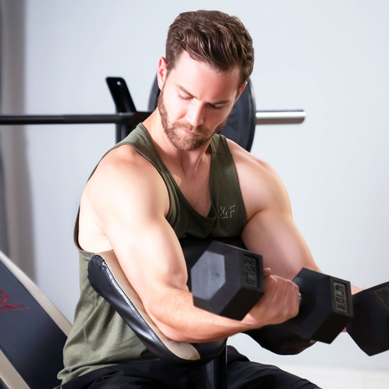 Man Lifting Weights