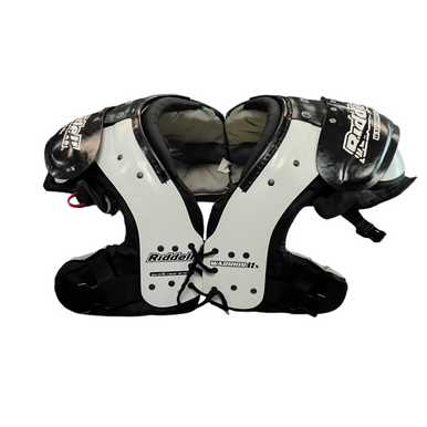 Used Riddell WARRIOR IIX FB Shoulder Pads White XL