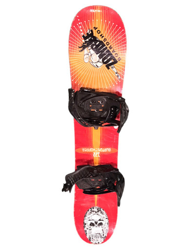 Used Burton CHOPPER 122 122 cm Boys' Snowboard Combo Boys