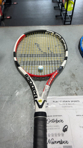 Used Babolat AERO STORM Adult Tennis Racquet Red 4 3/8
