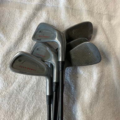 Used Wilson DYNA POWER OVERSIZED Mens Iron Set RH 3I-9I