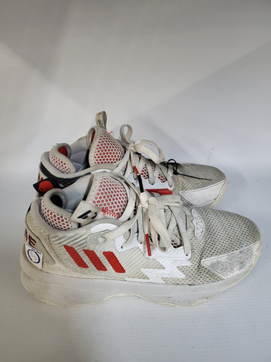 Used Adidas Basketball Shoes M White Junior 05.5