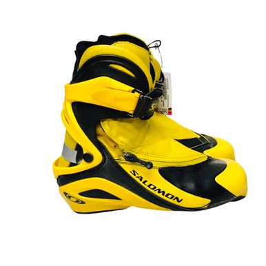 Used Salomon Mens SNS XC Ski Boots Yellow M 07-07.5 / W 08-08.5